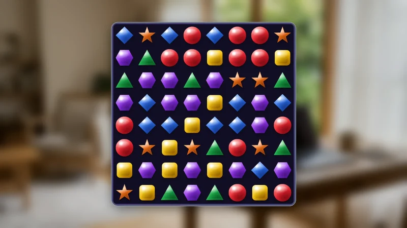 ほうせきパズルのゲーム画面