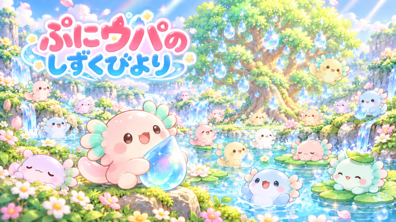 ぷにウパのしずくびよりのゲーム画面