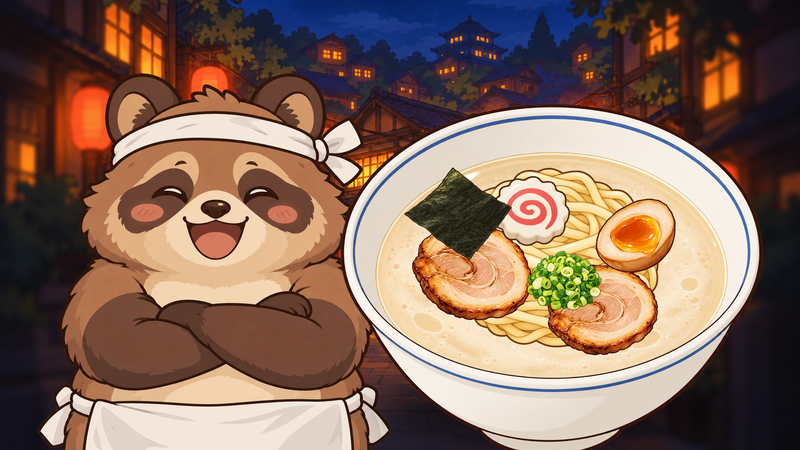 ちゅるちゅる屋台（Slurp Stand!）のゲーム画面