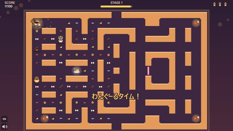 WANGURUのゲーム画面